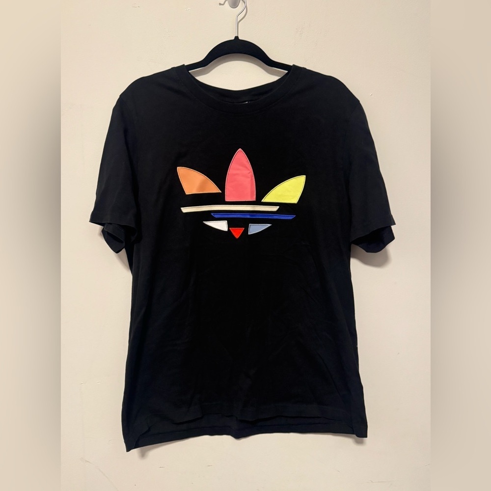 Adidas Adicolor Shattered Trefoil T-Shirt Men’s Size Large Colorful large logo